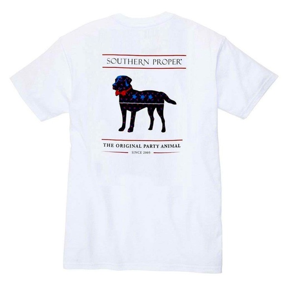 Men's Southern Proper American Party Animal Tee XL - Picture 1 of 7